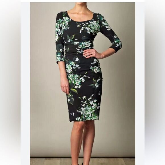 nwot Dolce&gabbana Floral Black Dress